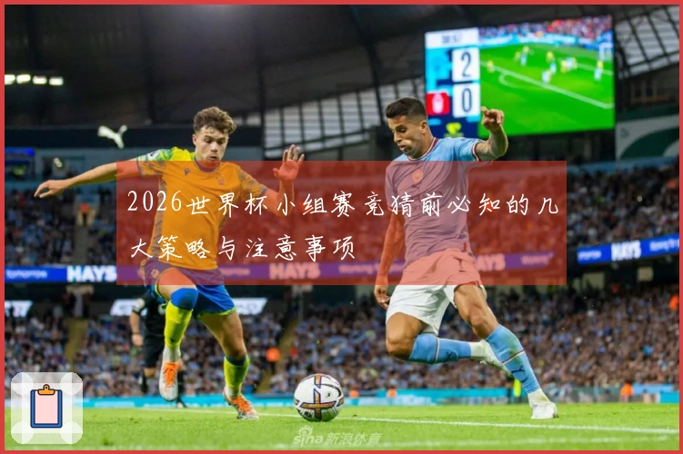 2026世界杯小组赛竞猜前必知的几大策略与注意事项